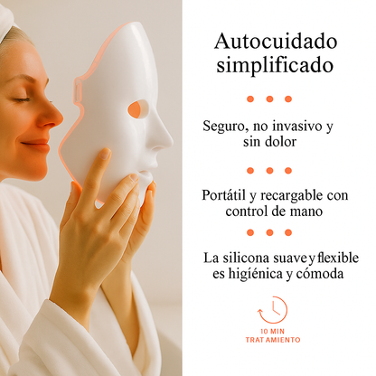 Máscara LED Rejuvenecedora – Piel Firme y Joven
