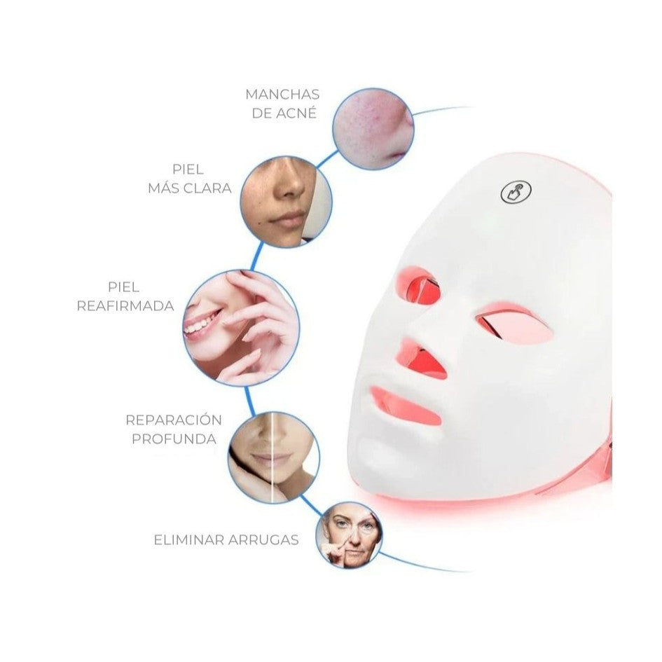Máscara LED Rejuvenecedora – Piel Firme y Joven