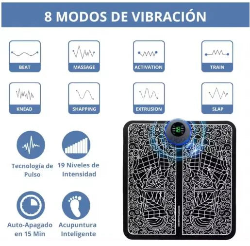Masajeador de pies electroestimulador | Alivio inmediato sin dolor